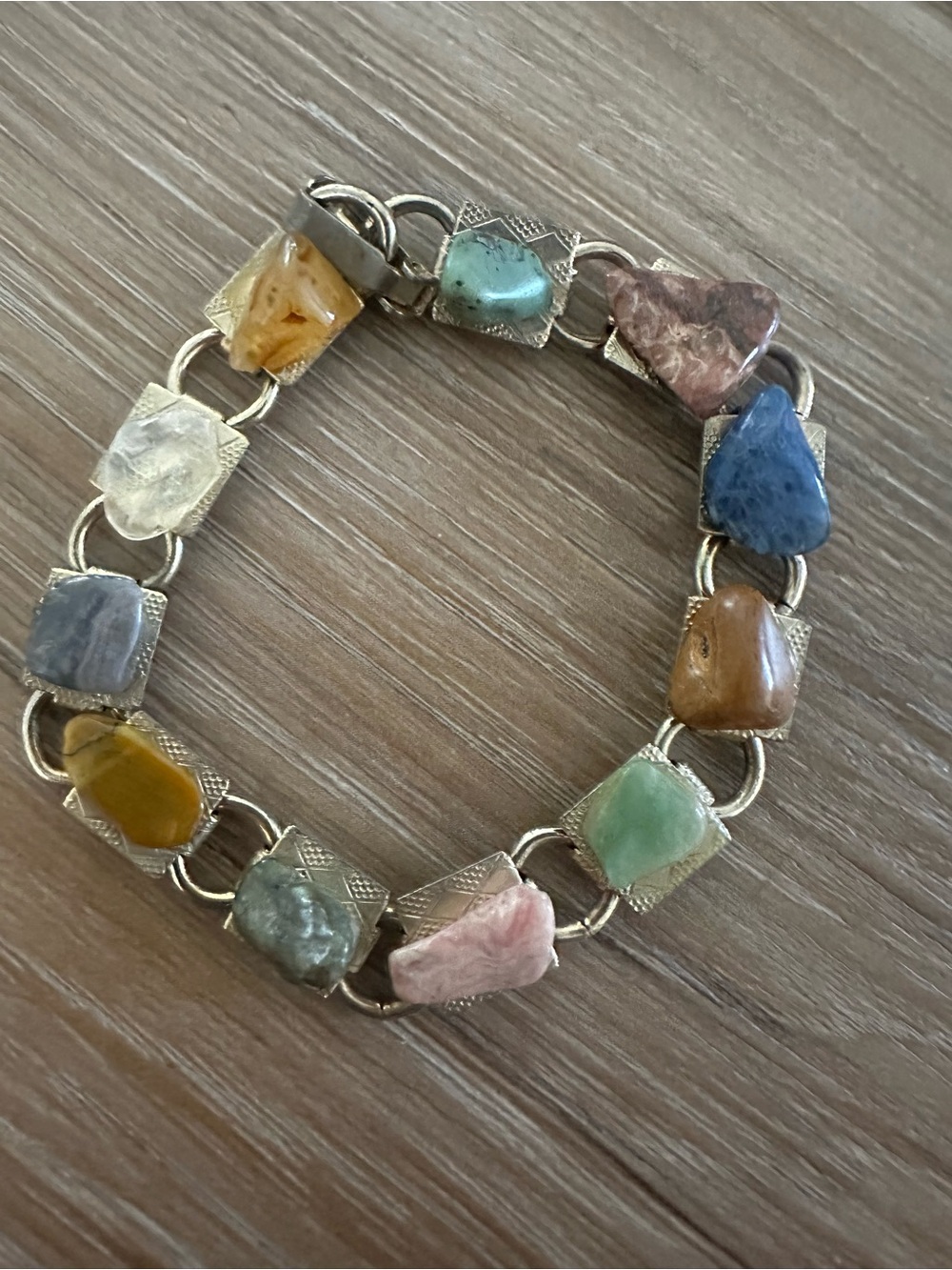 Boho Assorted Gem Stone Bracelet